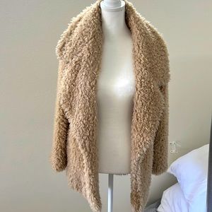 Tularosa Tan Sherling Teddy Coat